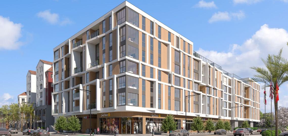 Rendering vs. Reality: Mixed-use apartment complex at 2722 S 